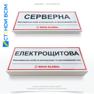 3 варіанти виготовлення знака електробезпеки «Електрощитова» EUA032 «Електрощитова», який призначений для позначення місць розташування електрощитових, приміщень з електрообладнанням та його використання регламентується стандартами безпеки.