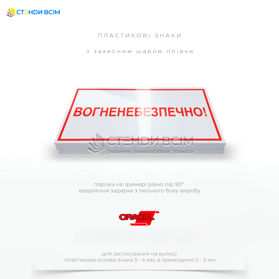 Таблички «W021 Вогненебезпечно» розміщують для забезпечення безпеки на підприємствах та інших об'єктах, де присутні легкозаймисті речовини: в робочих місцях, в місцях зберігання та перевезення, на під'їзних шляхах та дверях.