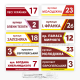 Фасадні таблички коричневого кольору у поєднанні з жовтим, помаранчевим, червоним та бордовим кольором для розміщення на вулиці.