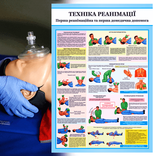 Плакати для медичних установ Перша медична допомога від виробника